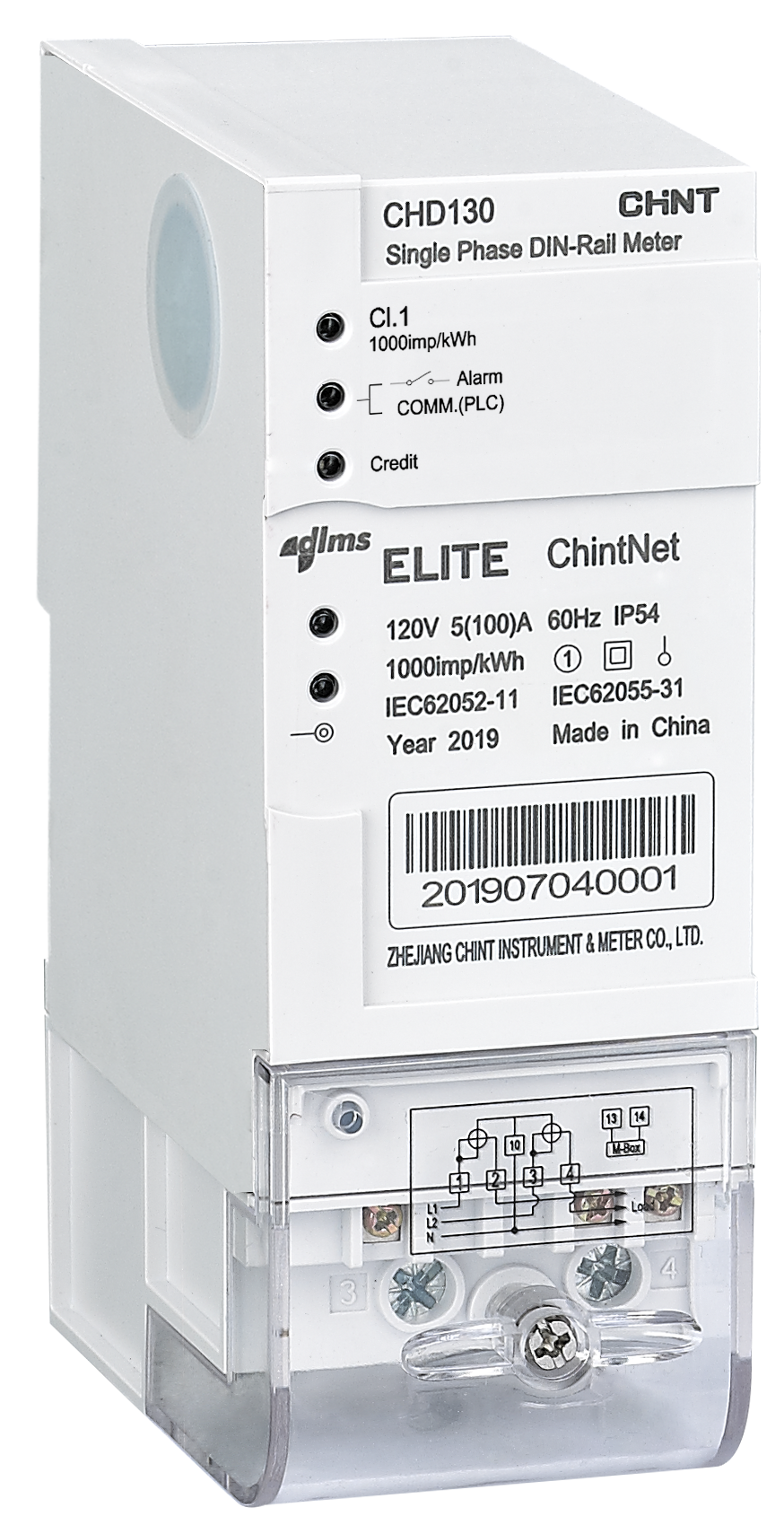 CHD130 without LCD Singal Phase Meter-Studio Image 4.